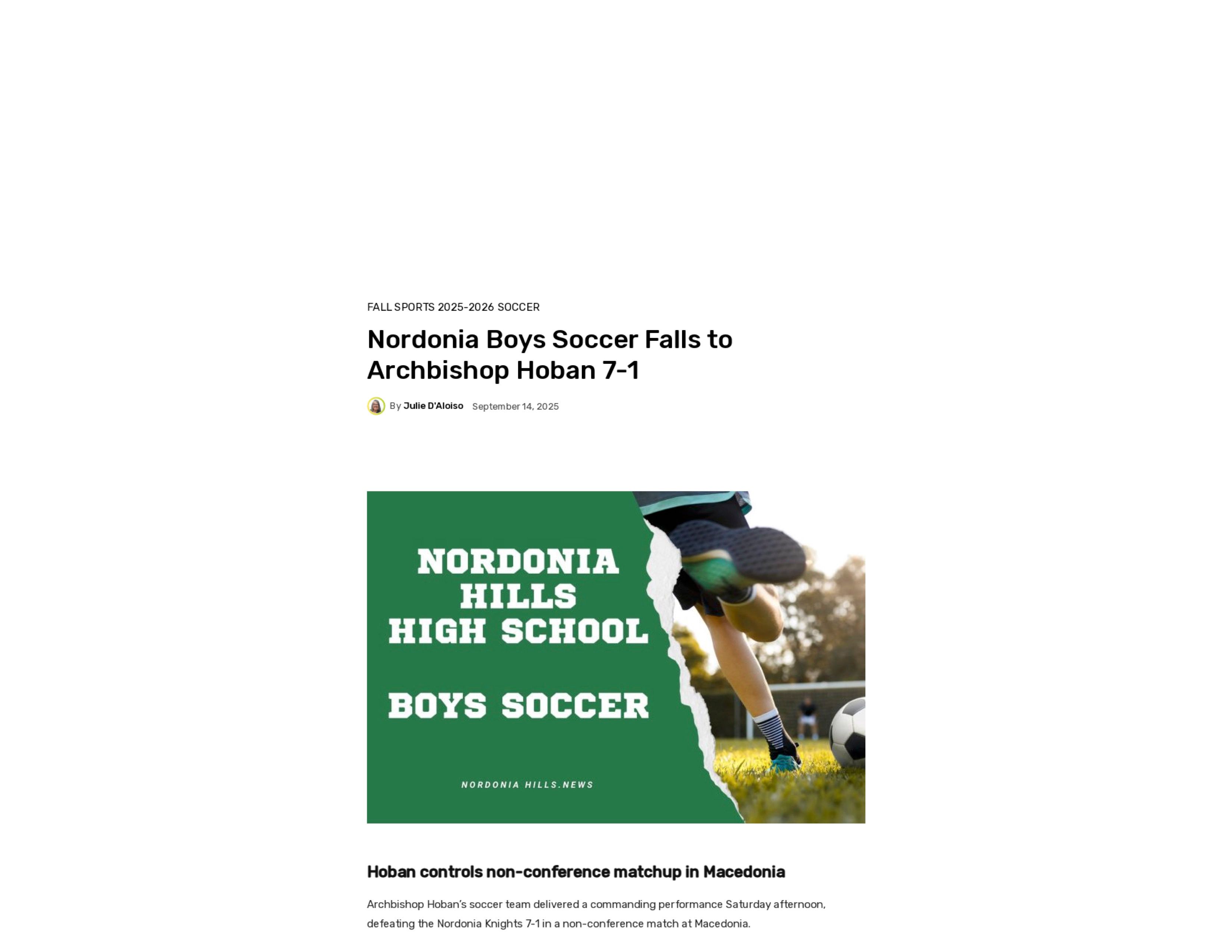 2025 09 14 Nordoniahills News Boys Soccer Article Photo